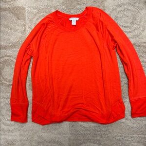 Athleta Vibrant Orange Long Sleeve Shirt